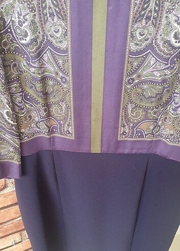 Elbise ( Üst beden ipek, alt krep kumaş) KEMAS - Görsel 6