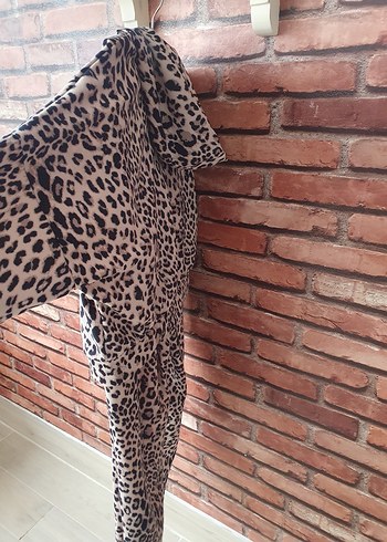 Leopar Desenli Kadın eşofman takımı - Görsel 3