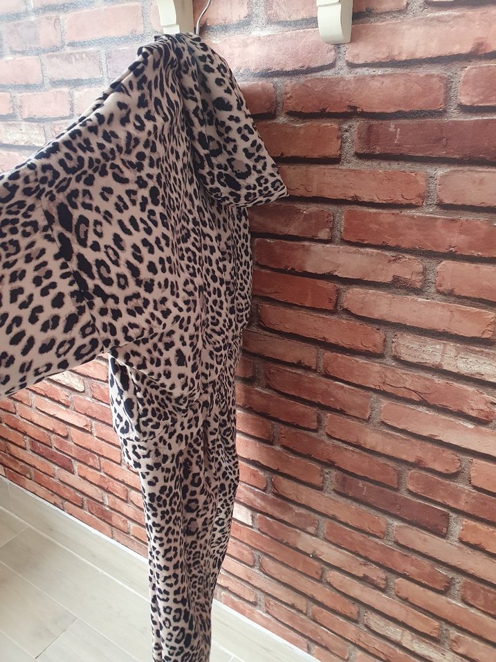 Leopar Desenli Kadın eşofman takımı - Görsel 3