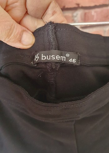 Siyah Belli Kadın Kumaş Pantolon - Görsel 2