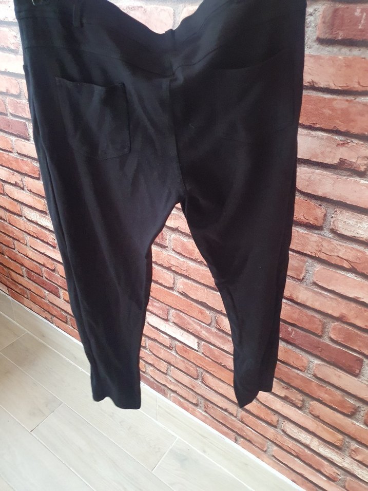 Siyah Belli Kadın Kumaş Pantolon - Görsel 5