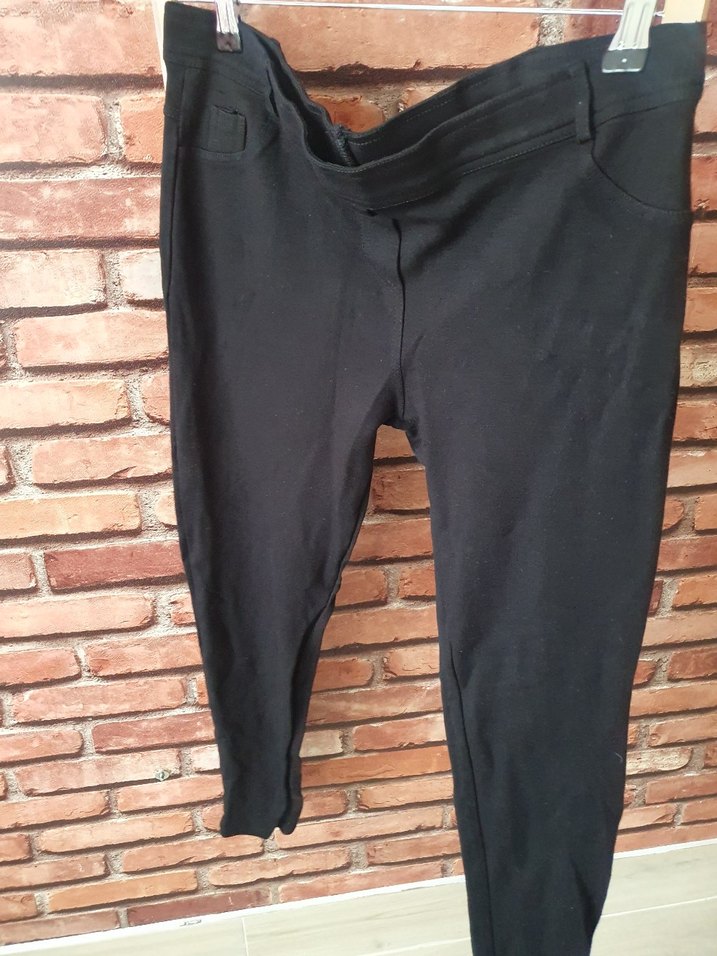 Siyah Belli Kadın Kumaş Pantolon - Görsel 4