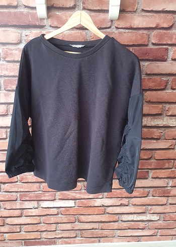 Siyah Kadın Uzun Kollu Sweatshirt Mudo marka - Görsel 7