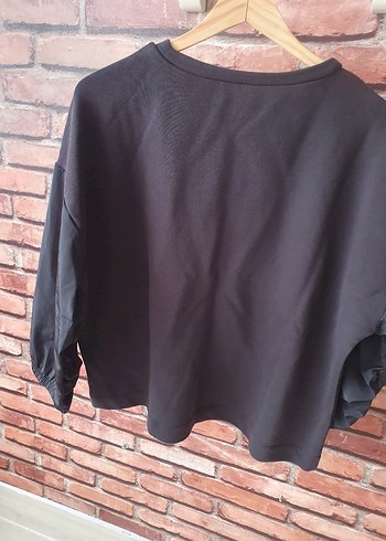 Siyah Kadın Uzun Kollu Sweatshirt Mudo marka - Görsel 6