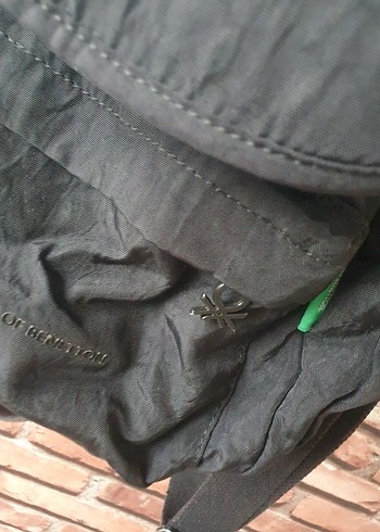 Siyah Kemerli Kadın Sırt Çantası, Benetton marka - Görsel 2