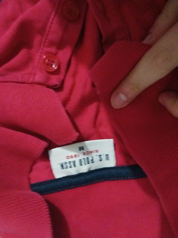 Düğmeli Kırmızı bluz y2k vintage - Görsel 2