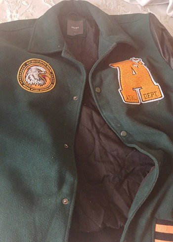 Düğmeli Deri e unisex mont, Salaş Kesim vintage gotik grunge - Görsel 3