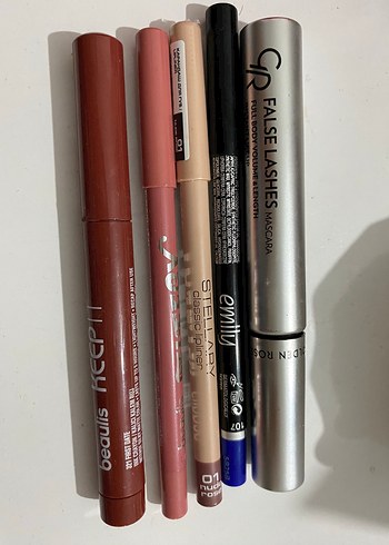Bej Pastel Göz Kalemi ve Eyeliner Seti