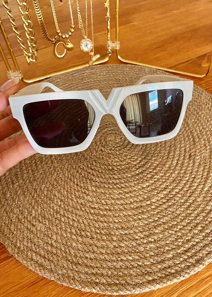 Kare Retro Vintage Güneş Gözlüğü - Görsel 2