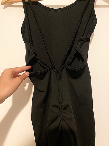 Arka Dekolteli Tayt Tulum - Görsel 5