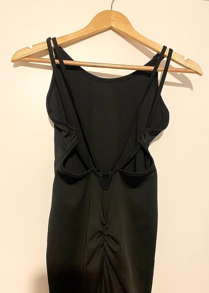 Arka Dekolteli Tayt Tulum - Görsel 3