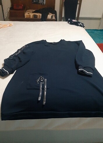 xl Beden lacivert Renk Hukka tunik
