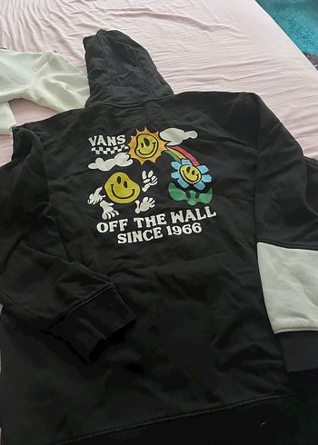 l Beden Vans Siyah Kapüşonlu Sweatshirt