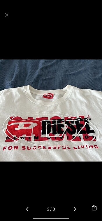 Diesel full nakış tshirt giymediğim için satıyorum iki kere giyi - Görsel 2