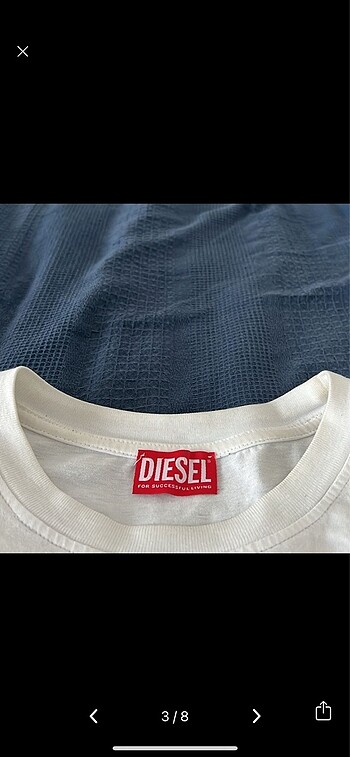 Diesel full nakış tshirt giymediğim için satıyorum iki kere giyi - Görsel 3