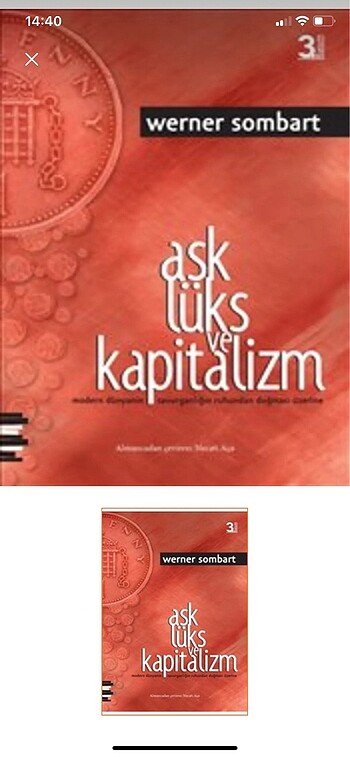 aşk lüks kapitalizm werner sombart