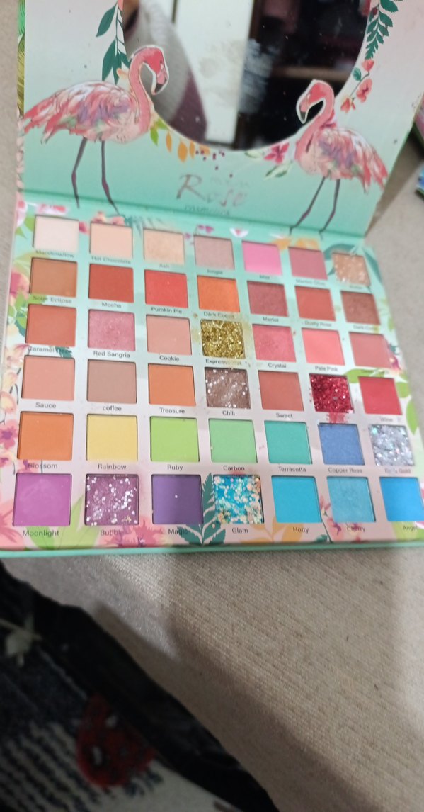 Renkli Flamingo Temalı Göz Farı Paleti - Görsel 2