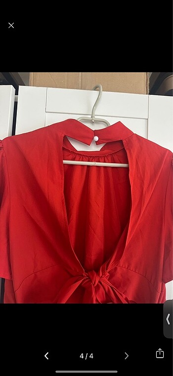 Kırmızı elbise - Görsel 4