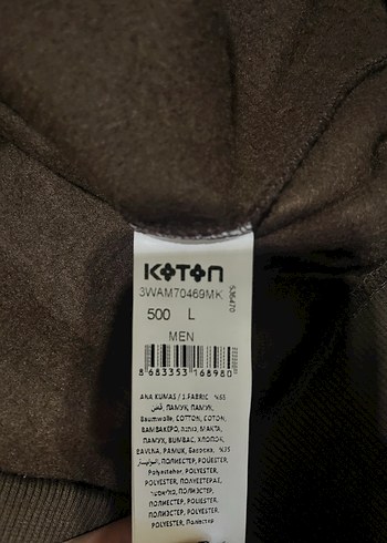 Koton erkek sweat giyilmedi - Görsel 3