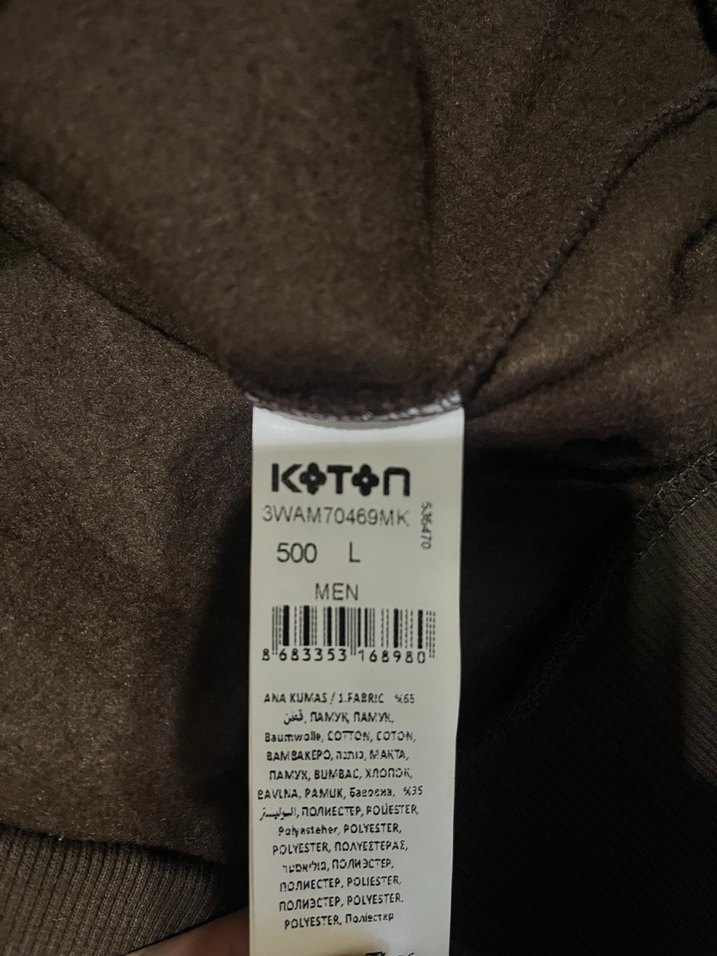 Koton erkek sweat giyilmedi - Görsel 3