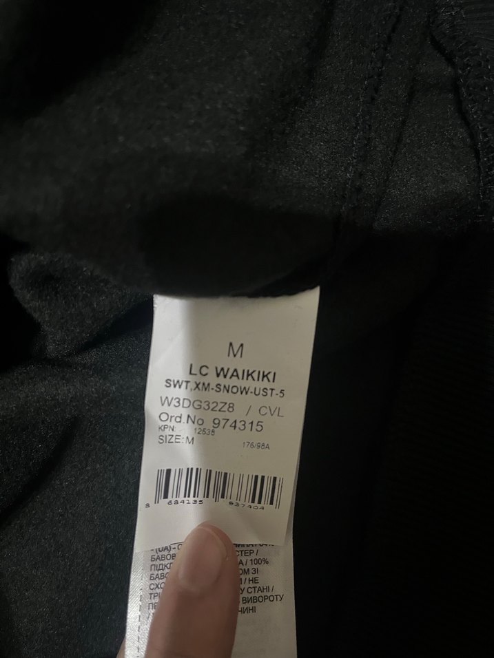 Kapüşonlu erkek sweat giyilmedi - Görsel 3