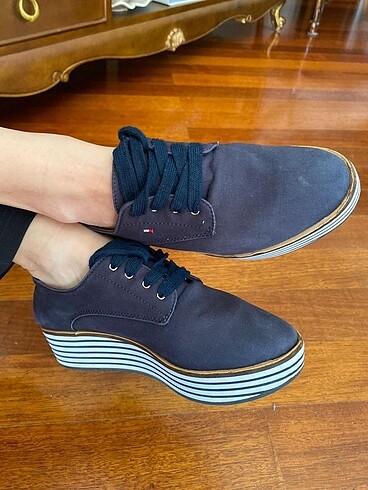 Tommy Hilfiger Tommy Hilfiger Lacivert Keten Ayakkabı