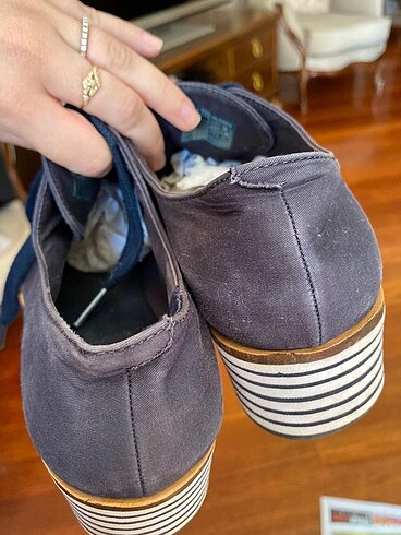 37 Beden Tommy Hilfiger Lacivert Keten Ayakkabı