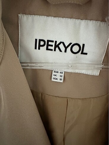 40 Beden camel Renk Ipekyol Trençkot