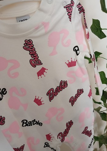 Renkli Baskılı Barbie Bebek Tulum - Görsel 3