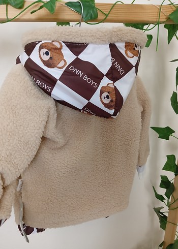 Kürklü Kahverengi Bebek Takımı - Görsel 2