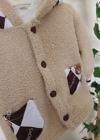Kürklü Kahverengi Bebek Takımı - Görsel 3