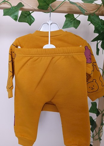 Renkli Baskılı Sarı Bebek Takımı - Görsel 2