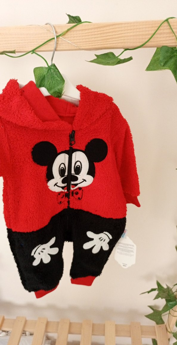 Renkli Peluş Bebek Erkek Tulumu - Görsel 2