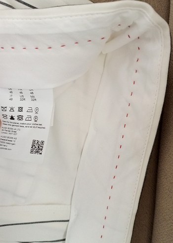 Erkek Beyaz Çizgili Rahat Kesim Eşofman Altı - Görsel 3