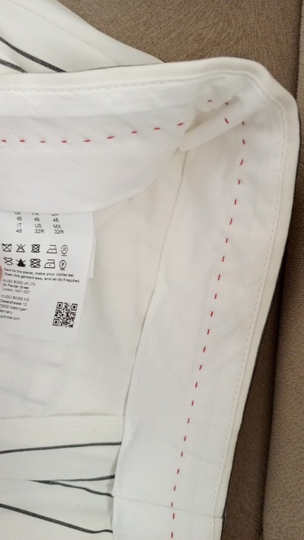 Erkek Beyaz Çizgili Rahat Kesim Eşofman Altı - Görsel 3