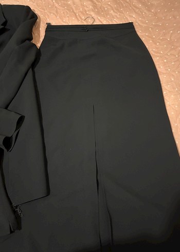 Siyah Kadın Uzun Kollu Klasik 3 lü Takım - Görsel 4