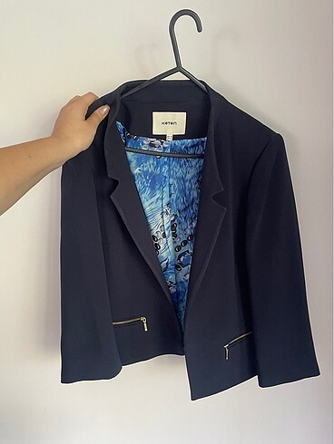Lacivert blazer