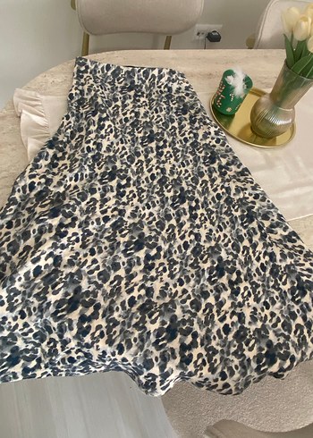 Bohem Gri  Desenli Etek - Görsel 3