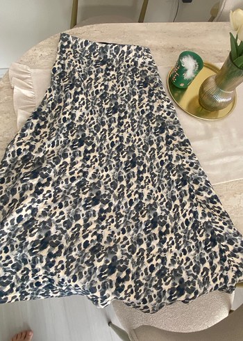 Bohem Gri  Desenli Etek - Görsel 2