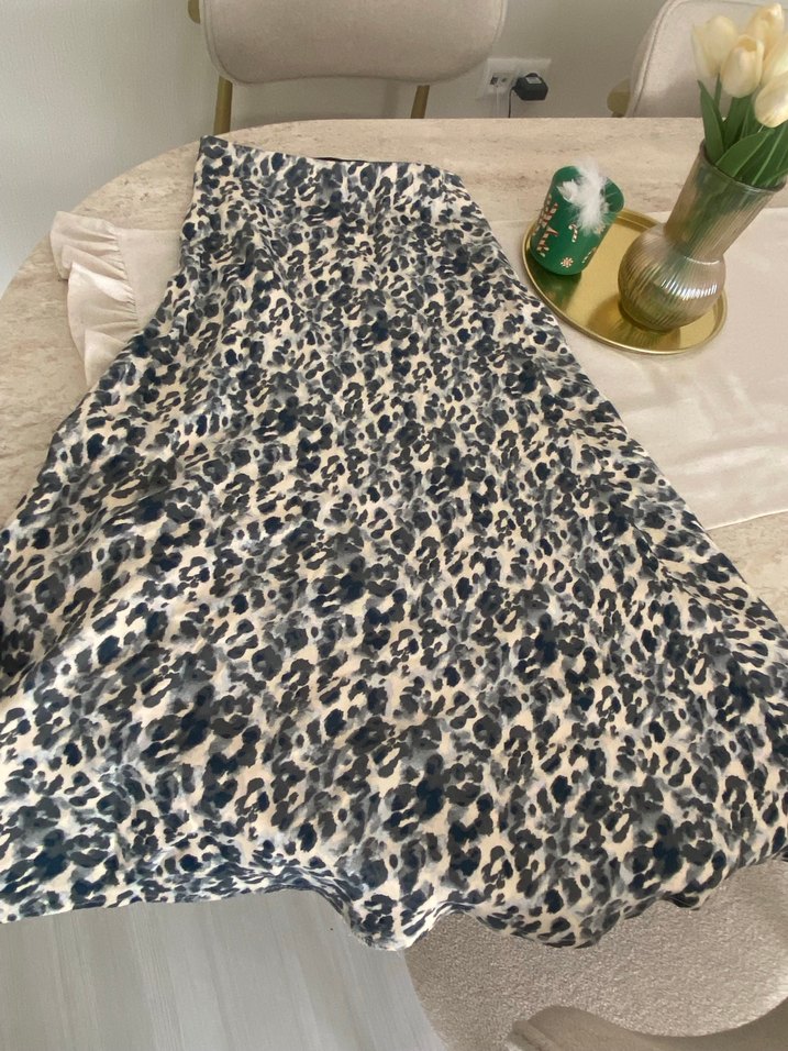 Bohem Gri  Desenli Etek - Görsel 3