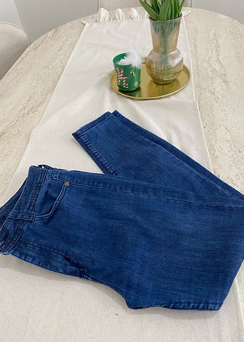 Günlük Mavi Regular Fit Denim Kadın Pantolon - Görsel 2