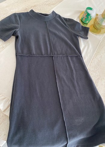 Siyah Yüksek Yakalı Kısa Kollu - Görsel 2