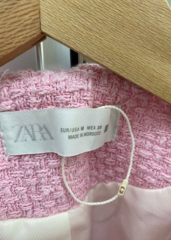 s Beden pembe Renk Düğmeli Pembe Kısa Triko Yelek