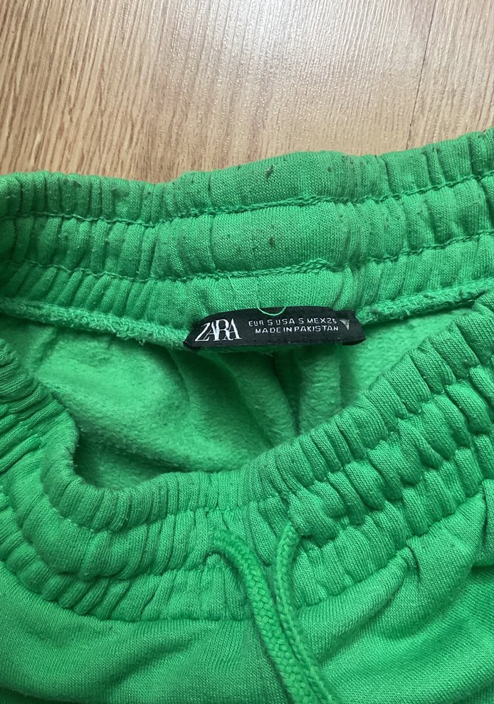 Kadın Parlak Yeşil Rahat Kesim Sweatpant - Görsel 3