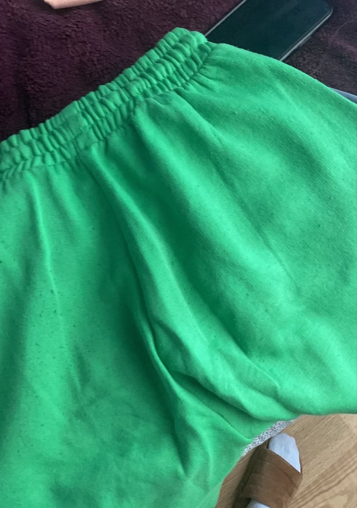 Kadın Parlak Yeşil Rahat Kesim Sweatpant - Görsel 4