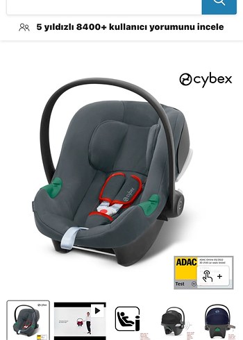 Cybex Aton B2 isize Ana Kucağı 0-13 kg Steel Grey - Görsel 2