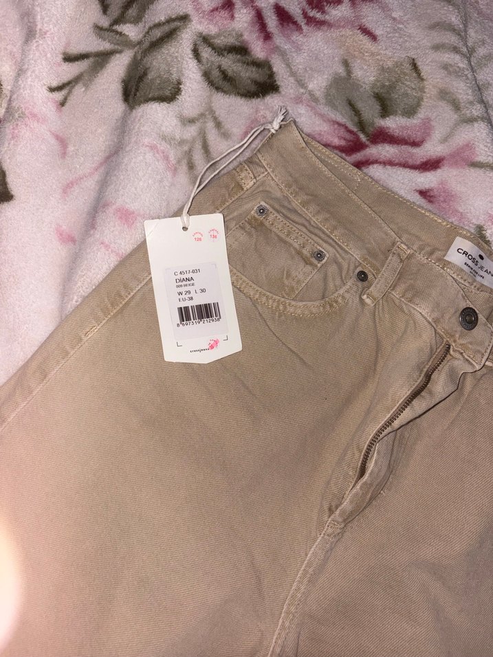 Bej Kadın Boyfriend Pantolon - Görsel 3