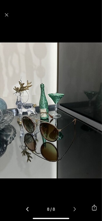 Orijinal kutulu Rose Gold Rayban Gözlük - Görsel 8