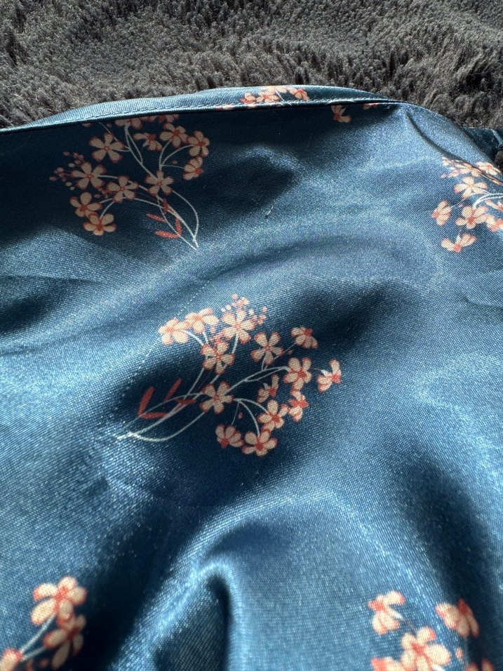 Mavi Desenli Mini İp Askılı Pijama Takımı - Görsel 5