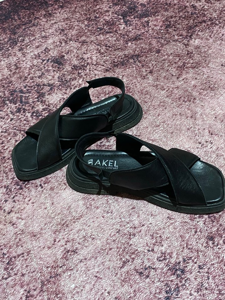 Siyah Platform Kadın Sandalet - Görsel 2